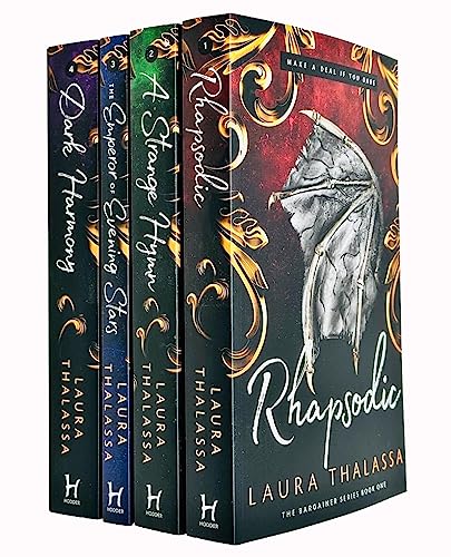The Bargainer Series 4 Books Collection Set by Laura Thalassa (Rhapsodic, A Strange Hymn, The Emperor of Evening Stars & Dark Harmony) - Laura Thalassa