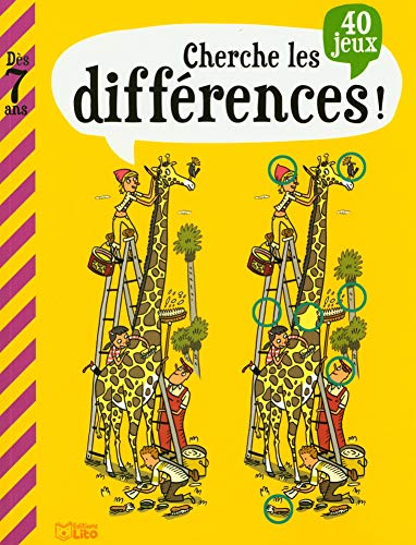 Mon grand livre de jeux: Cherche les différences - Dès 7 ans: 40 jeux