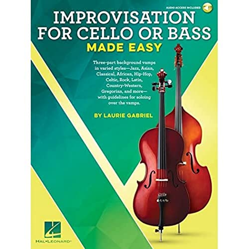 Gabriel Laurie Improvisation Made Easy Cello Or Bass -Book & Audio Online-: Noten, E-Bundle, Download (Audio) für Cello