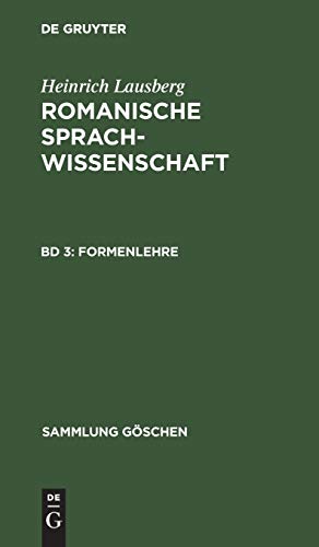 Formenlehre (Sammlung Göschen, 7199, Band 7199)