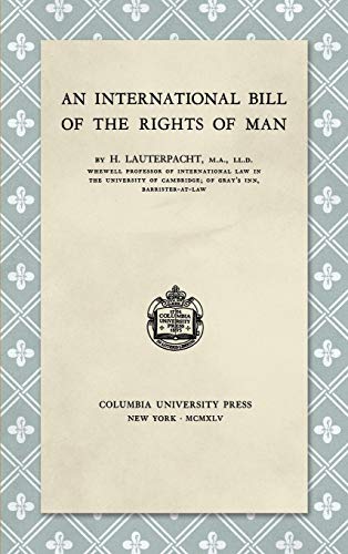 An International Bill of the Rights of Man (1945) von Lawbook Exchange, Ltd.