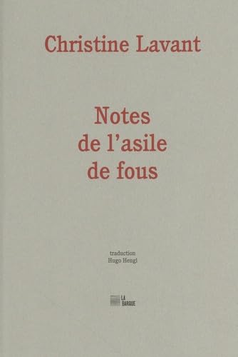 Notes de l’asile de fous von BARQUE
