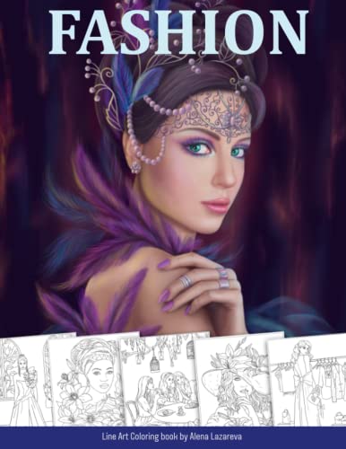 Fashion. Line art Coloring Book: Coloring Book for Adults von Independently published