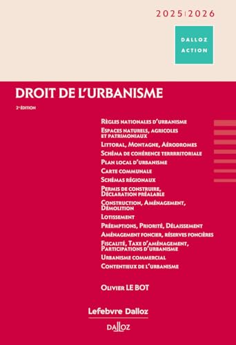 Droit de l'urbanisme 2025/2026. 2e éd. von DALLOZ