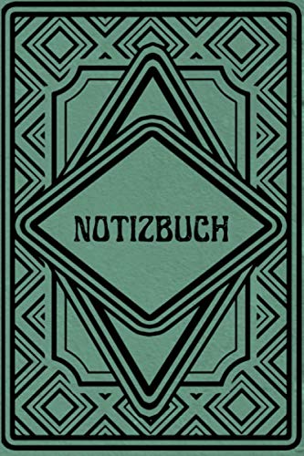 Notizbuch: Notizbuch Art Deco I Tagebuch Art Deco 20iger Jahre I 120 linierte Seiten DINA5 | Geschenk für Männer und Frauen