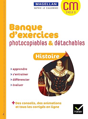 Magellan Histoire CM Ed 2023 Banque d'exercices photocopiables détachables + ressources numériques von HATIER