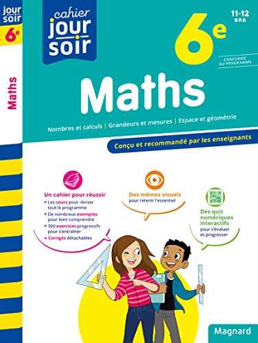 Maths 6e - Cahier Jour Soir: Conçu et recommandé par les enseignants von MAGNARD