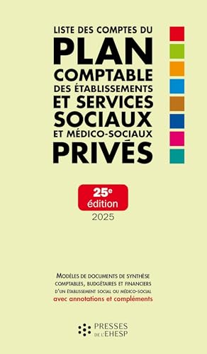 Liste des comptes du plan comptable des établissements et services sociaux et médicosociaux privés von EHESP
