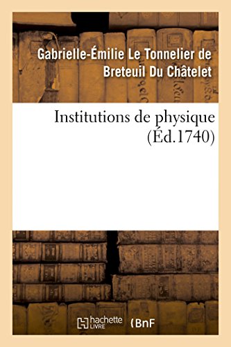Institutions de physique von HACHETTE BNF