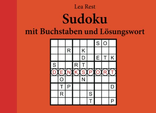 Sudoku mit Buchstaben und Lösungswort von u.d.verlag