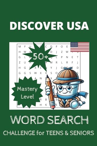 Mastery Discover USA Word Search Puzzle for Adult: Difficult 50+ Games for Teens and Seniors to leverage USA States, Cities and American Culture (Turn Learning Fun) von Independently published