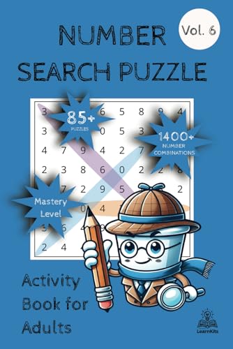 Number Search Puzzle: Activity Book for Adults Mastery Level Vol. 6 Number Search Puzzle: Activity Book for Adults Mastery Level Vol. 6 von Independently published