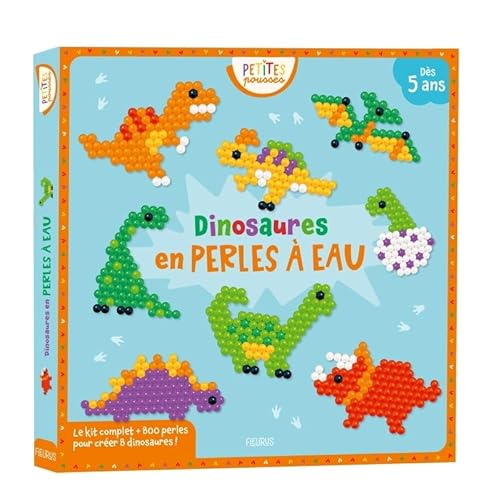 Dinosaures en perles à eau: Avec 800 perles pour créer 8 dinosaures ! von FLEURUS