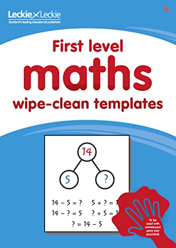 First Level Wipe-Clean Maths Templates for CfE Primary Maths: Save Time and Money with Primary Maths Templates (Primary Maths for Scotland) von HarperCollins Publishers