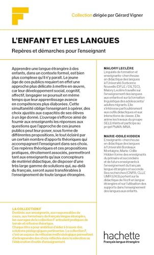 Collection F - L'enfant et les langues : Repères et démarches pour l'enseignant von HACHETTE FLE