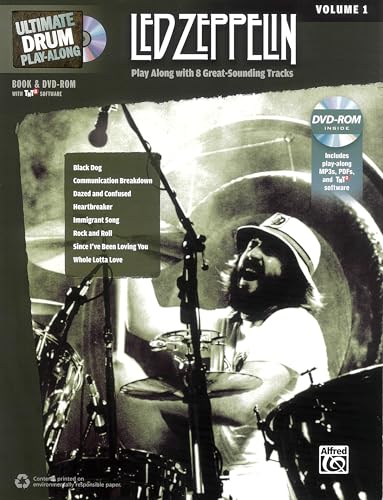 Ultimate Drum Play-Along: Led Zeppelin, Volume 1 - Play Along with 8 Great-Sounding Tracks (incl. 2 CDs): Play Along with 8 Great-Sounding Tracks (incl. Online Code) (Ultimate Play-along) von Alfred Music Publications