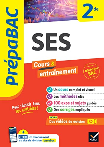Prépabac - SES 2de: cours, méthodes & entraînement (programme de Seconde) von HATIER