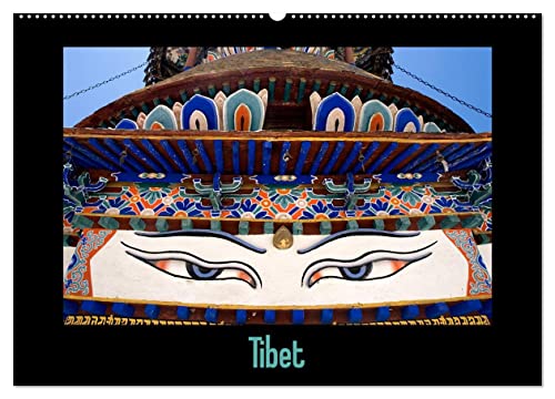 Tibet (Wandkalender 2025 DIN A2 quer), CALVENDO Monatskalender: Weites Land von Calvendo