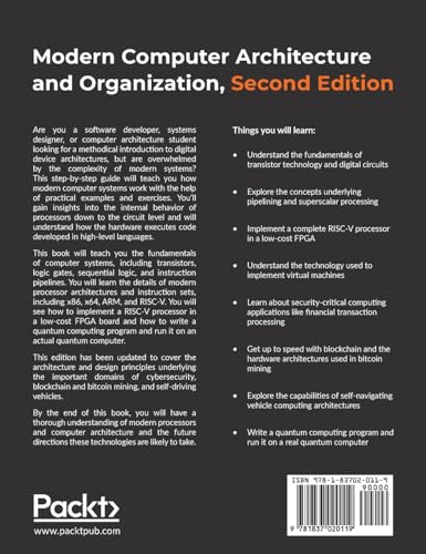 Modern Computer Architecture and Organization - Second Edition: Learn x86, ARM, and RISC-V architectures and the design of smartphones, PCs, and cloud servers von Packt Publishing