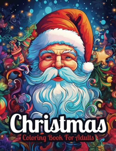 Christmas Coloring Book For Adults: 30 Large Print Christmas Scenes for Coloring Fun! von Independently published