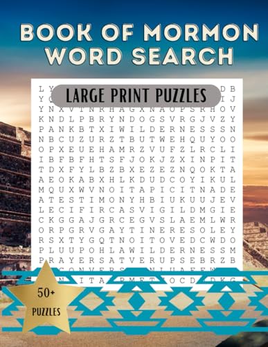 Book of Mormon Word Search: Large Print Text, 50+ Puzzles to supplement your Come Follow Me studies