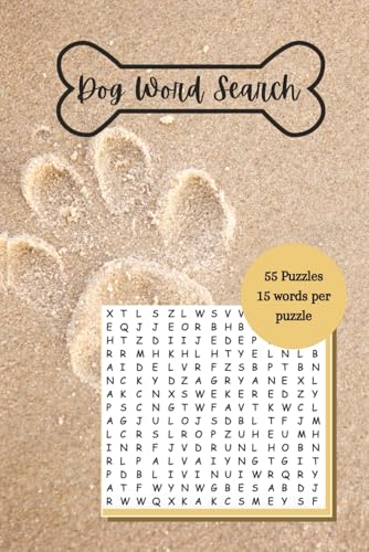 Dog Word Search Puzzle Book: Word Search | Easy to Read | Dog Breeds | 6x9 110 pages | 50+ puzzles with solutions | Gifts, Vacations, Free Time and Holidays von Independently published