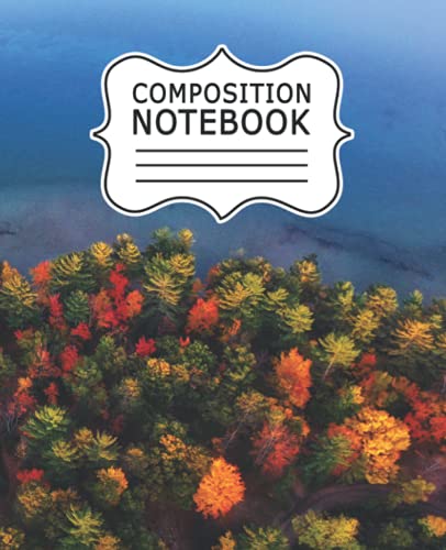 Fall Color Trees Composition notebook: Thanksgiving and Autumn season design composition notebook, 110 pages, 7.5x9.25 inches, daily journal, school, work, office and home composition notebook