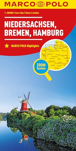 MARCO POLO Regionalkarte Deutschland 03 Niedersachsen, Bremen, Hamburg 1:200.000 von Mairdumont