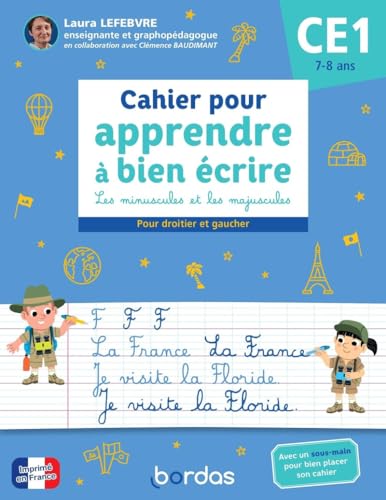 Cahier pour apprendre à bien écrire CE1: Les minuscules et les majuscules von BORDAS