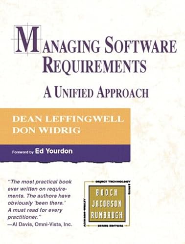 Managing Software Requirements: A Unified Approach (Addison-wesley Object Technology Series)