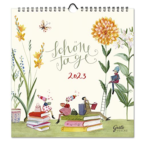 Kalender Schöne Tage 2023 Wandkalender quadratisch I Terminkalender mit Monatsübersicht 2023 I Dekorativer Monatsplaner zum Aufhängen für Zuhause oder Büro