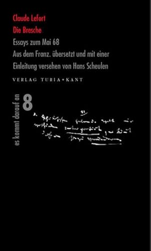 Die Bresche: Essays zum Mai 68