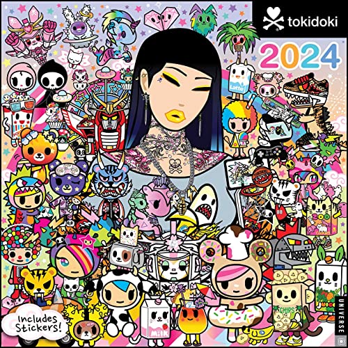 tokidoki 2024 Wall Calendar (w/ Stickers): With Stickers
