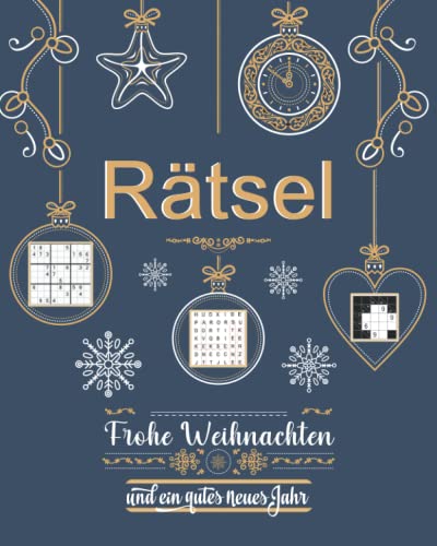 Weihnachts Rätsel: Rätselheft mit 8 Rätselarten inkl. Sudoku, Kreuzworträtsel, Buchstabensalat und Labyrinthe | Weihnachtsgeschenke Kleinigkeiten Weihnachts Rätsel: Rätselheft mit 8 Rätselarten inkl. Sudoku, Kreuzworträtsel, Buchstabensalat und Labyrinthe | Weihnachtsgeschenke Kleinigkeiten