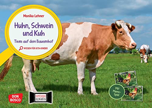 Huhn, Schwein und Kuh. Tiere auf dem Bauernhof. Kamishibai Bildkarten und Memospiel: Wissen für Kinder anschaulich mit dem Erzähltheater vermitteln. ... für unser Erzähltheater Kamishibai)