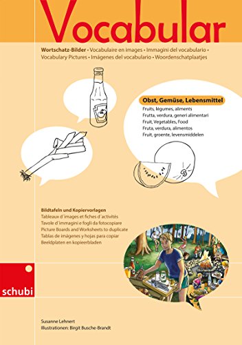 Vocabular: Kopiervorlagen Obst, Gemüse, Lebensmittel (Vocabular Wortschatz-Bilder)