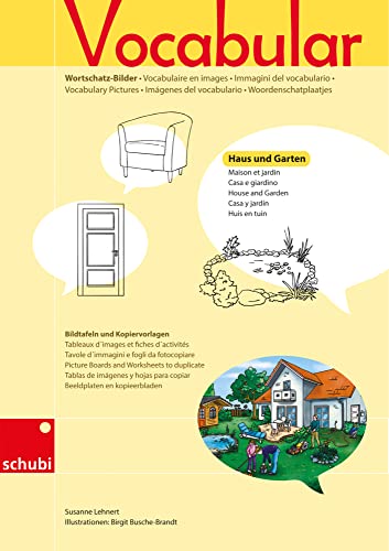 Vocabular: Kopiervorlagen Wohnen 1 Haus und Garten (Vocabular Wortschatz-Bilder) von SCHUBI
