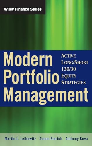 Modern Portfolio Management: Active Long/Short 130/30 Equity Strategies (Wiley Finance) von Wiley