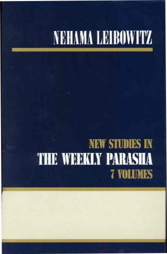 Nehama Leibowitz: New Studies in the Weekly Parasha