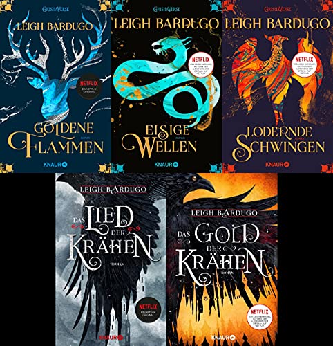 Bücher zur Shadow and Bone Serie - Die Legenden der Grisha + Die Krähen-Saga plus ein exklusives Postkartenset