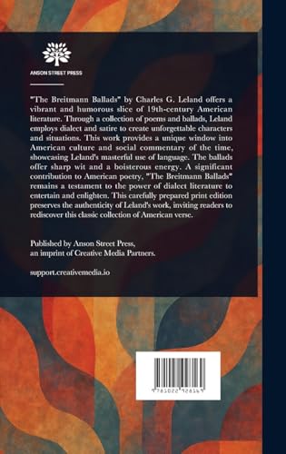 The Breitmann Ballads The Breitmann Ballads von Anson Street Press