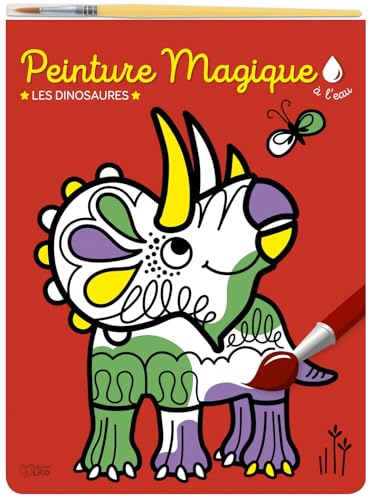 Peinture magique à l'eau - Les dinosaures - A partir de 3 ans: Les dinosaures, avec un pinceau von Editions Lito