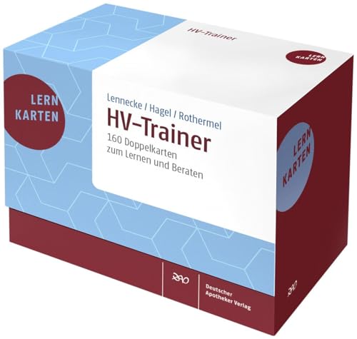 HV-Trainer: 160 Doppelkarten zum Lernen und Beraten von Deutscher Apotheker Vlg