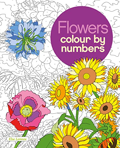 Flowers Colour by Numbers (Arcturus Colour by Numbers Collection) von Arcturus
