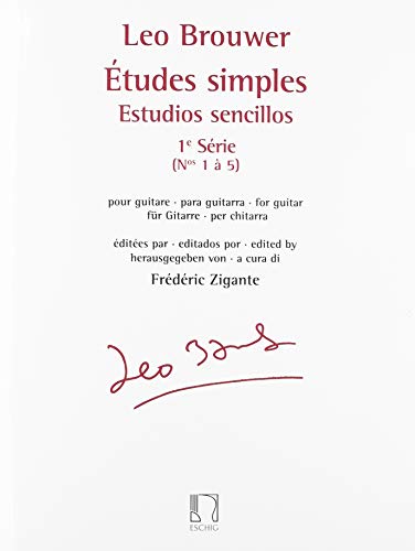 Études simples - Estudios sencillos (Série 1). Solo pour Guitare. von Durand