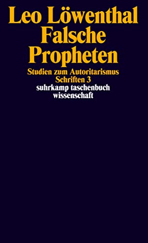 Schriften. 5 Bände: Band 3: Falsche Propheten (suhrkamp taschenbuch wissenschaft) von Suhrkamp Verlag AG