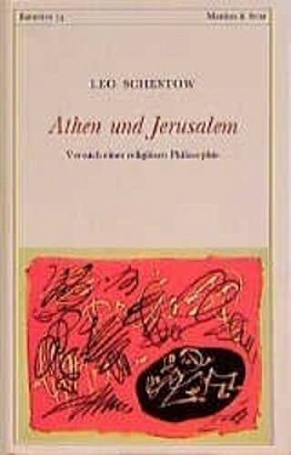 Athen und Jerusalem - Versuch einer religiösen Philiosophie von Matthes & Seitz Verlag