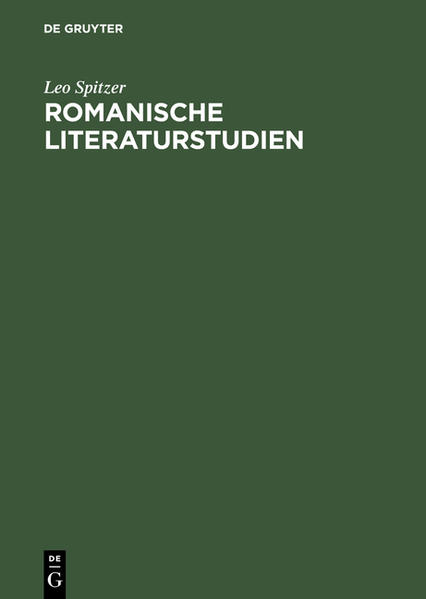 Romanische Literaturstudien von De Gruyter