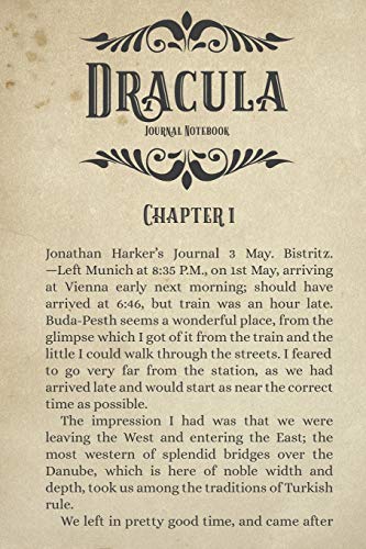 Dracula Journal Notebook: (Novel Themed Diary 6x9)