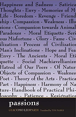 Passions (Margellos World Republic of Letters)